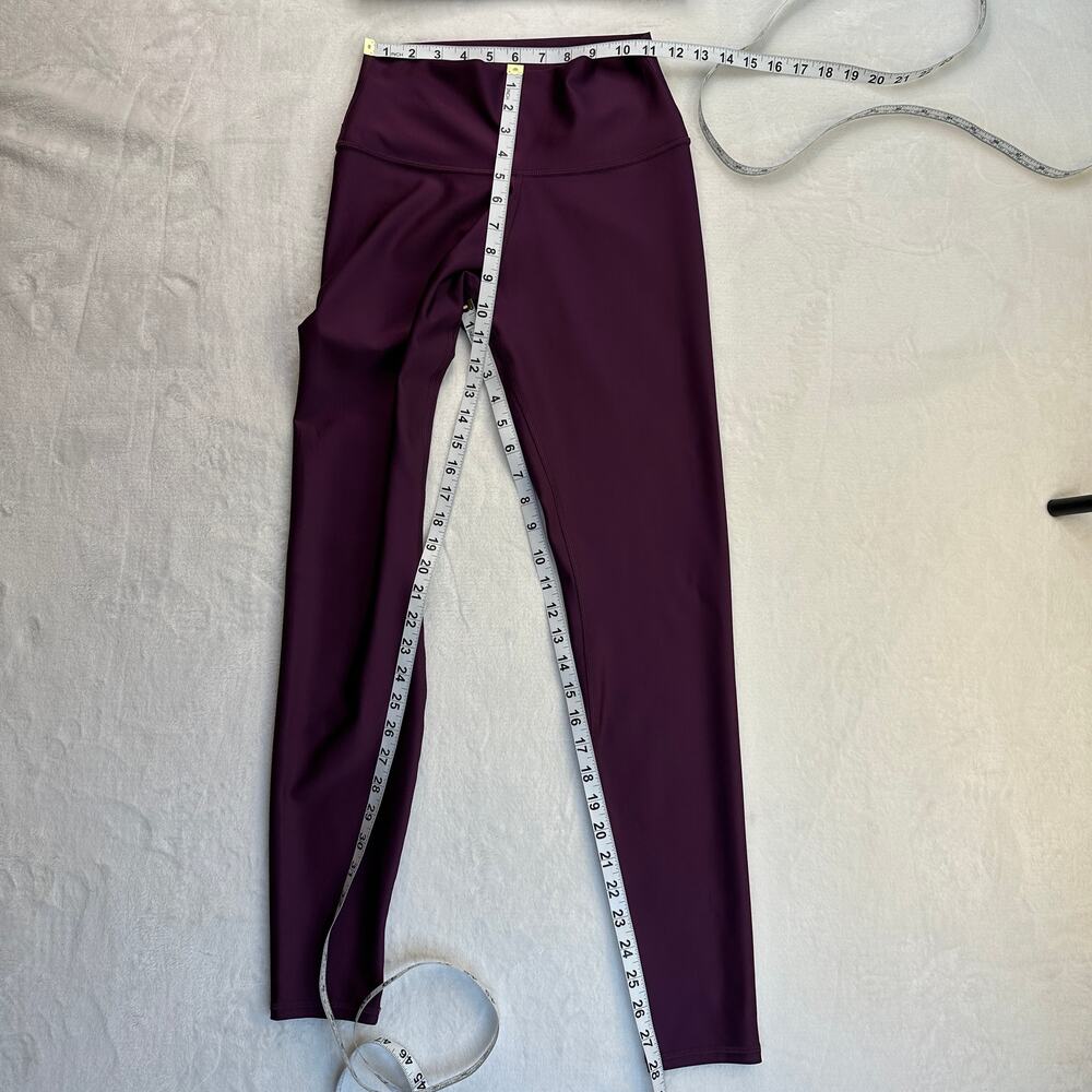 Alo Yoga Airlift Intrigue Bra + High-Waist Airlift Leggings Dark Plum Sz M Set - Picture 4 of 16